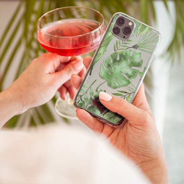 iMoshion Design hoesje Samsung Galaxy A41 - Bladeren - Groen