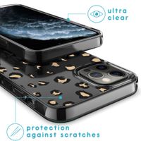 iMoshion Design hoesje iPhone 12 (Pro) - Luipaard - Bruin / Zwart