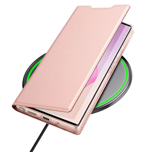 Dux Ducis Slim Softcase Bookcase Galaxy Note 20 Ultra - Rosé Goud