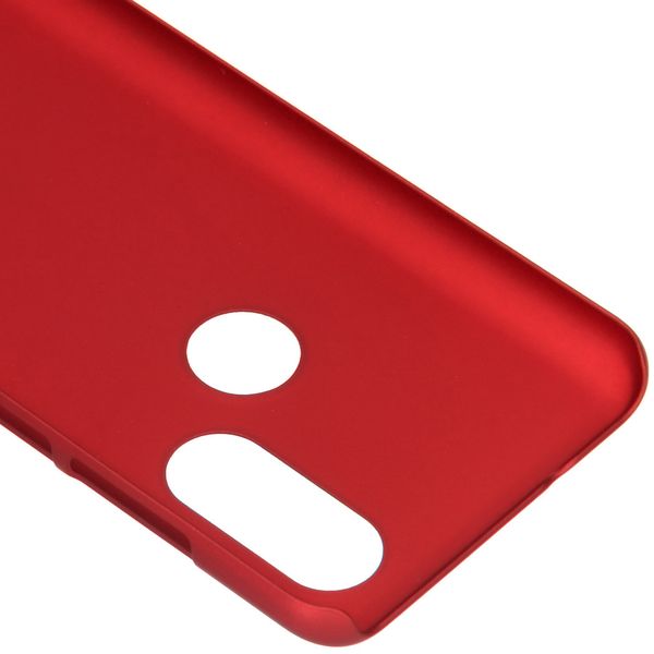 Effen Backcover Motorola One Vision - Rood