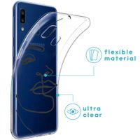 iMoshion Design hoesje Samsung Galaxy A20e - Abstract Gezicht - Zwart