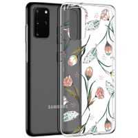 iMoshion Design hoesje Samsung Galaxy S20 Plus - Bloem - Roze / Groen