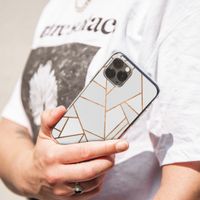 iMoshion Design hoesje Motorola Moto G9 Plus - Grafisch Koper / Wit