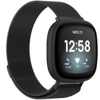 iMoshion Milanees Watch bandje Fitbit Sense / Versa 3 - Zwart