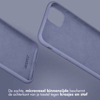 Accezz Liquid Silicone Backcover iPhone 11 - Lavender Gray