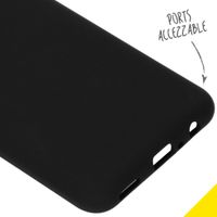 Accezz Liquid Silicone Backcover Huawei P Smart (2020) - Zwart