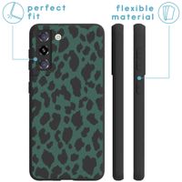 iMoshion Design hoesje Samsung Galaxy S21 - Luipaard - Groen / Zwart