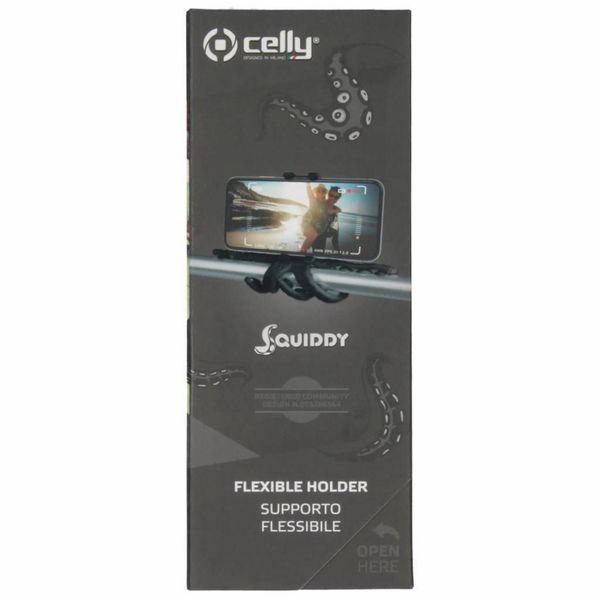 Celly Squiddy Flexible Holder - Zwart