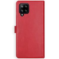 Selencia Echt Lederen Bookcase Samsung Galaxy A42 - Rood