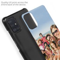 Ontwerp je eigen Samsung Galaxy A71 hardcase hoesje - Zwart