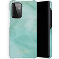 Selencia Maya Fashion Backcover Samsung Galaxy A72 - Marble Green