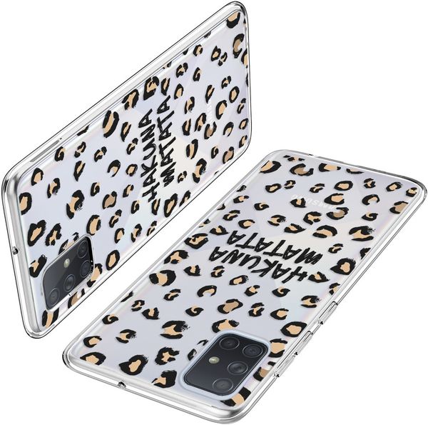 iMoshion Design hoesje Samsung Galaxy A71 - Luipaard - Bruin / Zwart