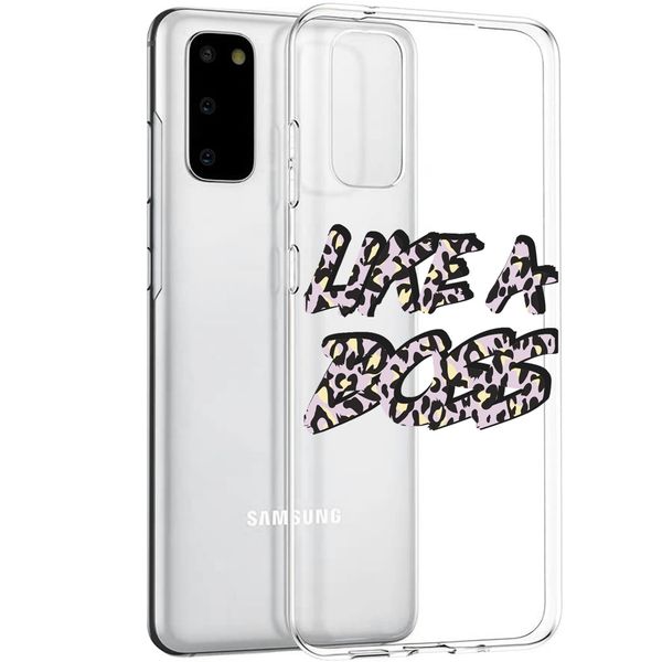 iMoshion Design hoesje Galaxy S20 - Like A Boss - Paars / Zwart