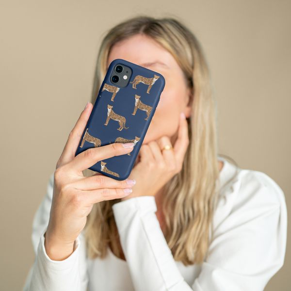 iMoshion Design hoesje Samsung Galaxy A50 / A30s - Luipaard - Blauw