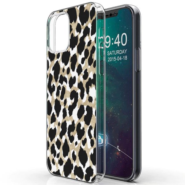 iMoshion Design hoesje iPhone 12 (Pro) - Luipaard / Zwart