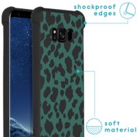 iMoshion Design hoesje met koord Samsung Galaxy S8 - Luipaard - Groen / Zwart