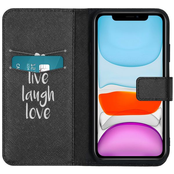 iMoshion Design Softcase Bookcase iPhone 11 - Live Laugh Love