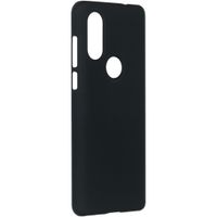 Effen Backcover Motorola One Vision - Zwart