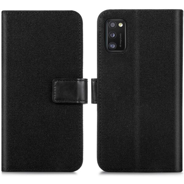 iMoshion Luxe Canvas Bookcase Samsung Galaxy A41 - Zwart