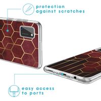 iMoshion Design hoesje Samsung Galaxy A41 - Patroon - Rood