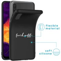 iMoshion Design hoesje Samsung Galaxy A50 / A30s - Fuck Off - Zwart