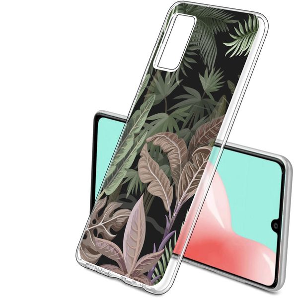 iMoshion Design hoesje Samsung Galaxy A41 - Jungle - Groen / Roze