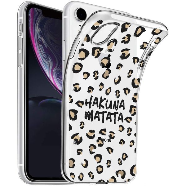 iMoshion Design hoesje iPhone Xr - Luipaard - Bruin / Zwart