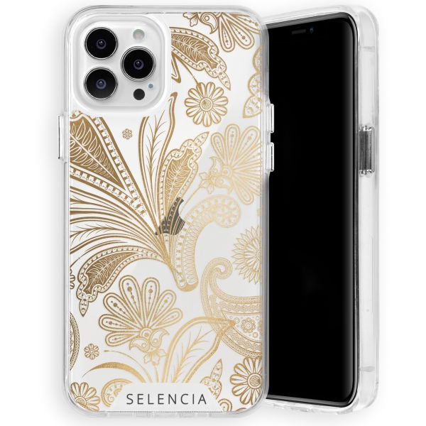 Selencia Fashion Extra Beschermende Backcover iPhone 13 Pro Max - Paisley Gold