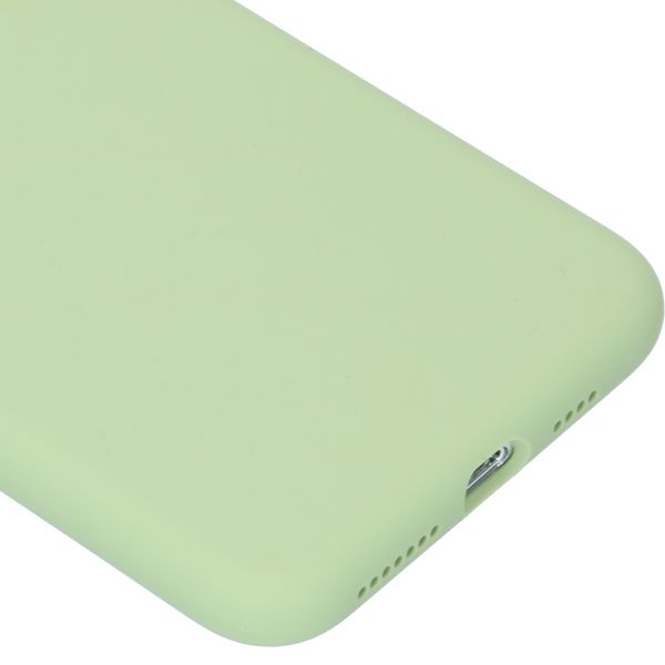 Accezz Liquid Silicone Backcover iPhone 11 Pro Max - Groen