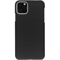 Effen Backcover iPhone 11 Pro Max - Zwart