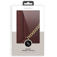 Selencia Tierra Uitneembare Slang Clutch Galaxy S20 Plus - Donkerrood