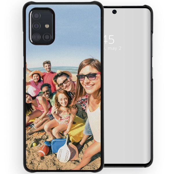 Ontwerp je eigen Samsung Galaxy A71 hardcase hoesje - Zwart