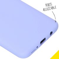 Accezz Liquid Silicone Backcover Samsung Galaxy A50 / A30s - Paars