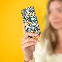 iMoshion Design hoesje iPhone Xr - Jungle - Wit / Zwart Groen