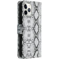 Slangenprint Bookcase iPhone 11 Pro - Wit