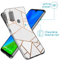 iMoshion Design hoesje Huawei P Smart (2020) - Grafisch Koper / Wit