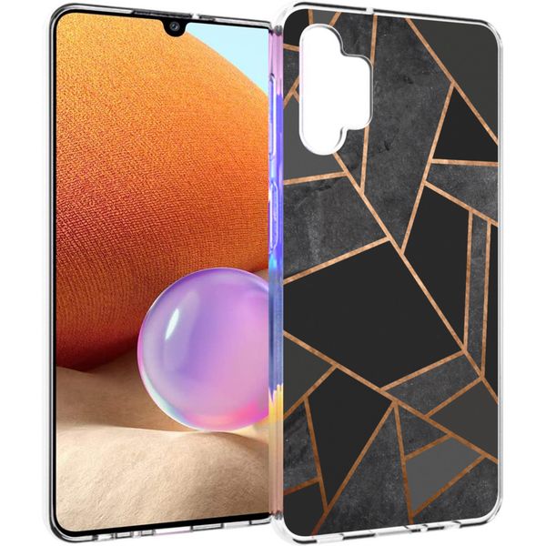 iMoshion Design hoesje Samsung Galaxy A32 (4G) - Grafisch Koper / Zwart