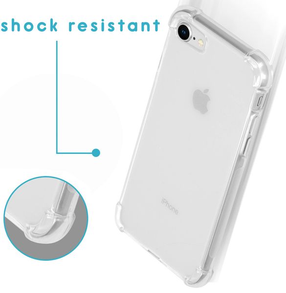 iMoshion Anti-Shock Backcover + Glass Screenprotector iPhone 8 / 7