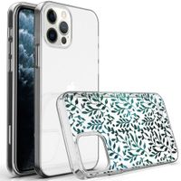 iMoshion Design hoesje iPhone 12 (Pro) - Bladeren - Groen