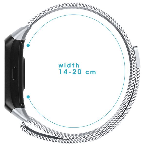 iMoshion Milanees Watch bandje Samsung Galaxy Fit - Zilver