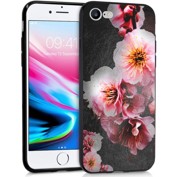 iMoshion Design hoesje iPhone SE (2022 / 2020) / 8 / 7  - Bloem - Roze