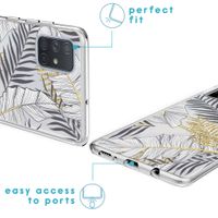 iMoshion Design hoesje Samsung Galaxy A71 - Bladeren / Zwart