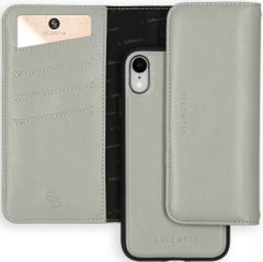 Selencia Eny Uitneembare Vegan Lederen Clutch iPhone Xr - Grijs