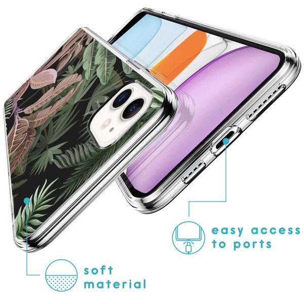 iMoshion Design hoesje iPhone 11 - Jungle - Groen / Roze