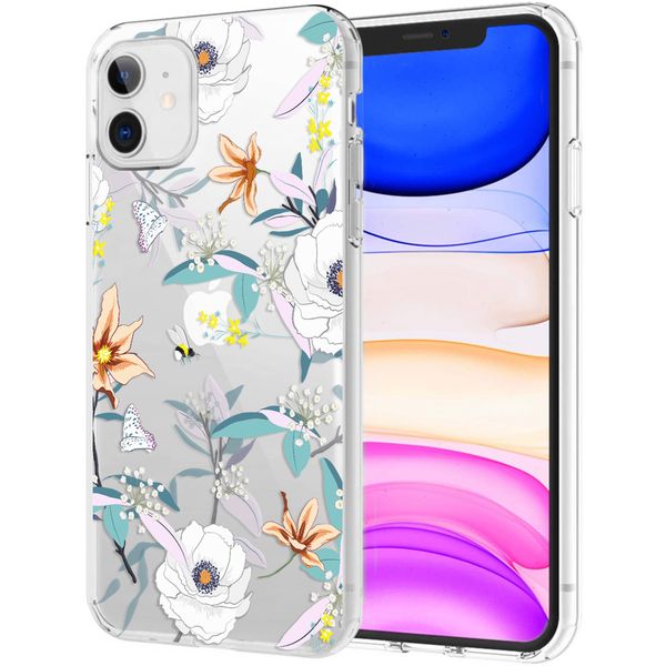 iMoshion Design hoesje iPhone 11 - Bloem - Wit