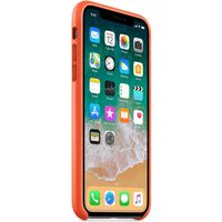 Apple Leather Backcover iPhone X - Bright Orange