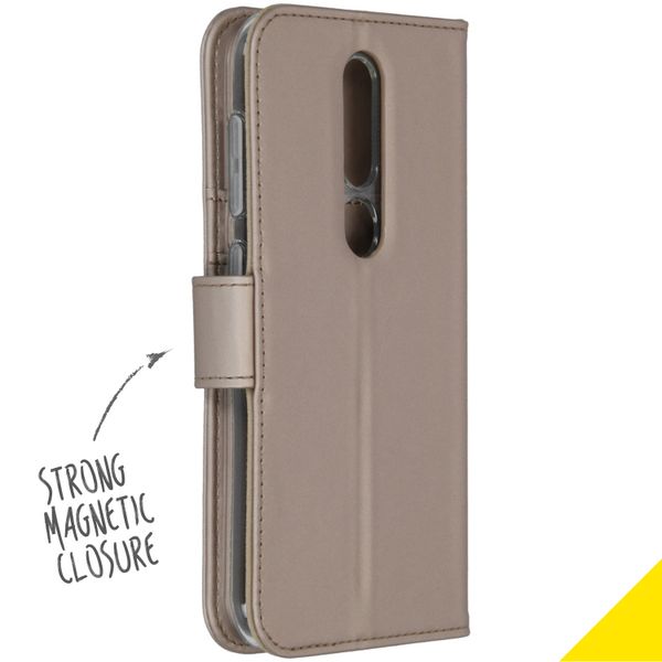 Accezz Wallet Softcase Bookcase Nokia 4.2 - Goud