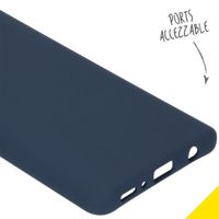 Accezz Liquid Silicone Backcover Samsung Galaxy A41 - Blauw