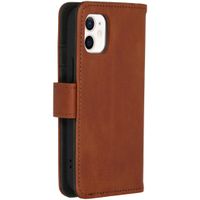 iMoshion Luxe Bookcase iPhone 12 Mini - Bruin