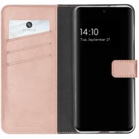 Selencia Echt Lederen Bookcase Samsung Galaxy A32 (4G) - Roze